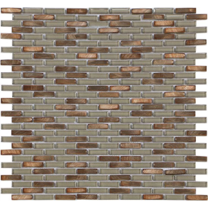 Copper Mini-Brick - glass tile